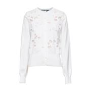 Stijlvolle Cardigan met Uniek Ontwerp Dolce & Gabbana , White , Dames