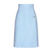 Stijlvolle Rok met Uniek Ontwerp Dolce & Gabbana , Blue , Dames