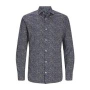 Stretch LS Shirt Nachtblauw Jack & Jones , Blue , Heren