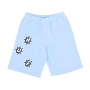 Blauwe Fleece Trainingsbroek Shorts HUF , Blue , Heren