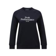 Originele Crew Zwart Performance Sweatshirt Peak Performance , Black ,...