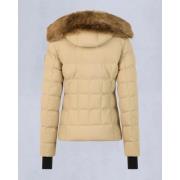 Shearling Betta Jas Zand Bruin Goud Moose Knuckles , Beige , Dames