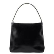 Pre-owned Leather handbags Prada Vintage , Black , Dames