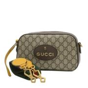 Pre-owned Leather shoulder-bags Gucci Vintage , Beige , Dames