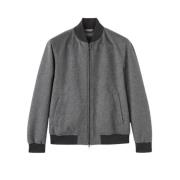 Kasjmier Grijs Bomberjack Loro Piana , Gray , Heren