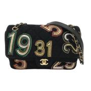 Pre-owned Canvas chanel-bags Chanel Vintage , Black , Dames