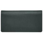 Pre-owned Leather wallets Louis Vuitton Vintage , Black , Heren