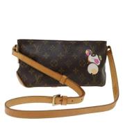 Pre-owned Canvas louis-vuitton-bags Louis Vuitton Vintage , Brown , Da...