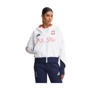 Polen Full-Zip Wit Jack Adidas , White , Dames