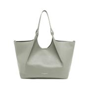 Elegante O Stijl Leren Tas Gianni Chiarini , Gray , Dames