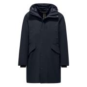 Dubbel Gevoerde Parka BomBoogie , Blue , Heren