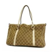 Pre-owned Canvas totes Gucci Vintage , Brown , Dames