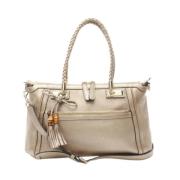 Pre-owned Leather gucci-bags Gucci Vintage , Beige , Dames