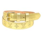 Pre-owned Leather belts Louis Vuitton Vintage , Yellow , Dames