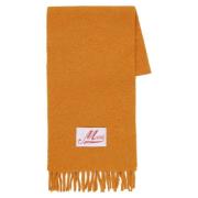 Geruite wollen sjaal Marni , Orange , Dames