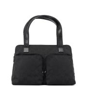 Pre-owned Cotton handbags Gucci Vintage , Black , Dames