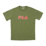 Diepgroene Heren T-shirt Fila , Green , Heren