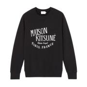 Stijlvolle Sweatshirt voor Mannen Maison Kitsuné , Black , Dames