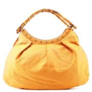 Pre-owned Leather handbags Gucci Vintage , Orange , Dames