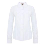 Witte Blouse Stijlvol Modieus Elegant Semicouture , White , Dames