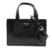 Pre-owned Leather prada-bags Prada Vintage , Black , Dames