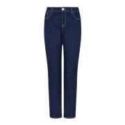 Slim Fit Denim Broek Emporio Armani , Blue , Dames