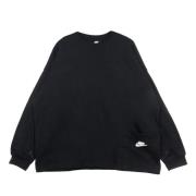 Earth Day French Terry Crewneck Sweatshirt Nike , Black , Dames