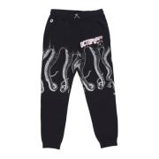 Zwarte Atletische Sweatpants Lichtgewicht Trainingspak Octopus , Black...