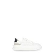 Witte Leren Sneakers met Ademende Details ASH , White , Dames