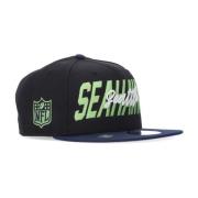 Seattle Seahawks Platte Klep Pet New Era , Black , Heren