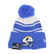 Los Angeles Rams Pom Pom Muts New Era , Blue , Heren