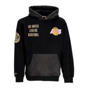 NBA Team Vintage Logo Hoodie Mitchell & Ness , Black , Heren