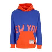 NBA Big Face Hoodie Hardwood Classics Mitchell & Ness , Blue , Heren