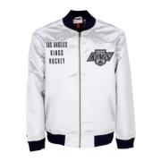 NHL Team Bomberjack Lichtgewicht Satijn Mitchell & Ness , White , Here...