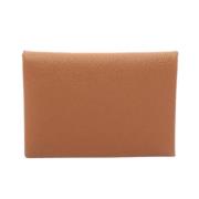 Pre-owned Fabric wallets Hermès Vintage , Brown , Dames