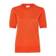 Round-neck Knitwear Saint Tropez , Orange , Dames