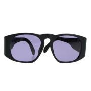 Pre-owned Plastic sunglasses Chanel Vintage , Black , Dames