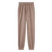 Beige Joggers met Unieke Textuur Loro Piana , Beige , Dames