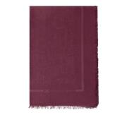 Jacquard Sjaal Rouge Noir Bordeaux Elisabetta Franchi , Red , Dames