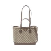 Pre-owned Leather gucci-bags Gucci Vintage , Beige , Dames