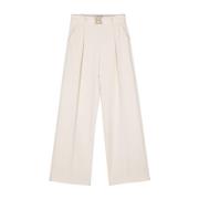 Crème Wijde Broek Blugirl , Beige , Dames