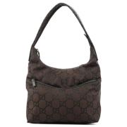 Pre-owned Cotton handbags Gucci Vintage , Brown , Dames