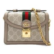 Pre-owned Canvas gucci-bags Gucci Vintage , Beige , Dames