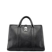 Pre-owned Leather handbags Gucci Vintage , Black , Dames