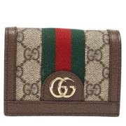 Pre-owned Coated canvas wallets Gucci Vintage , Brown , Dames