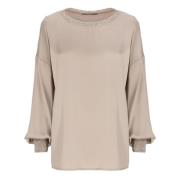 Beige Paillet Sweater voor Vrouwen D.Exterior , Beige , Dames