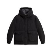 Zwarte Bomberjack Mannen Stijl Woolrich , Black , Heren