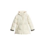 Stijlvolle Medium Pufferjas Woolrich , White , Dames