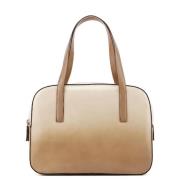 Pre-owned Leather handbags Prada Vintage , Beige , Dames