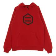 Hexagon Flame Hoodie voor Mannen Dolly Noire , Red , Heren